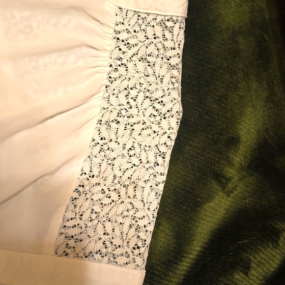 White Lace Shoulder Blouse !!Buy 3 for $15!! - Picture 8 of 9